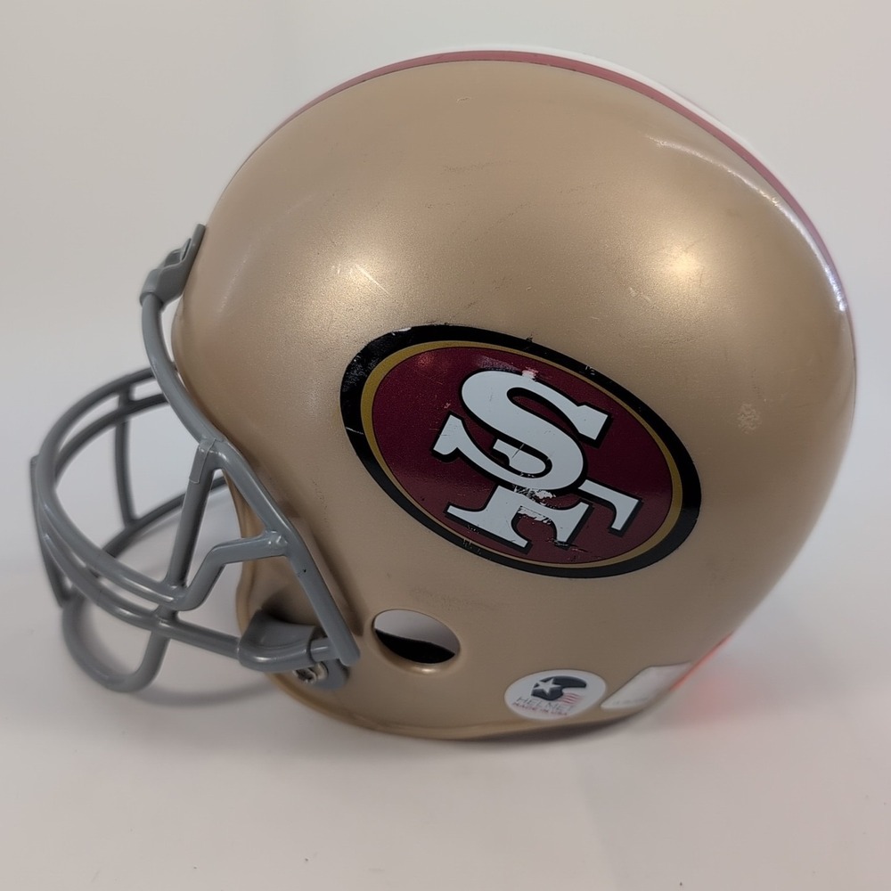 FRANKLIN San Francisco 49ers Youth Football Helmet - Gold/Red Color - Picture 3 of 8